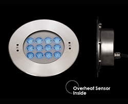 Đèn LED âm tường bể bơi đổi màu, đèn âm thành bể bơi đổi màu RGB, đèn âm tường hồ bơi đổi màu RGB, Wall recessed RGB LED pool light