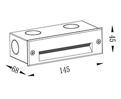 Đèn led âm tường, đèn âm tường, led recessed wall light, đèn âm tường cao cấp nhập khẩu, Recessed stair & wall light